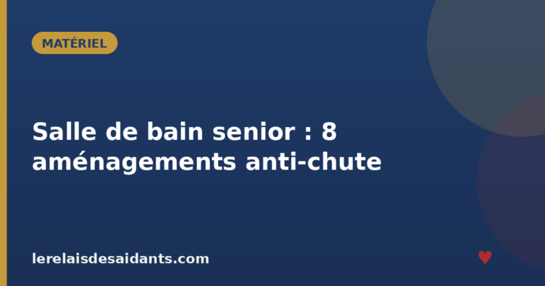 Salle de bain senior aménagements anti-chute