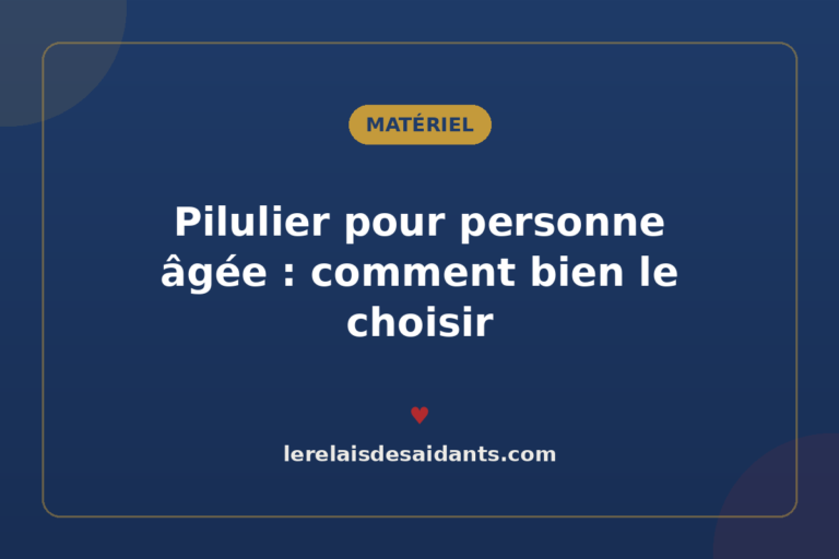 Pilulier pour personne âgée : comment bien le choisir