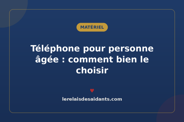 Téléphone pour personne âgée : comment bien le choisir