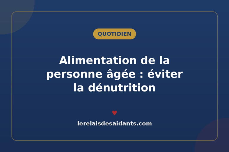 Alimentation de la personne âgée : éviter la dénutrition