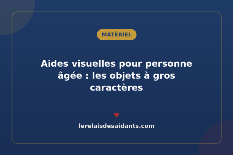 Aides visuelles pour personne âgée : les objets à gros caractères