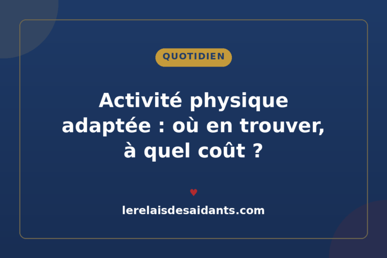 Activité physique adaptée pour une personne âgée : où en trouver, à quel coût (2026)