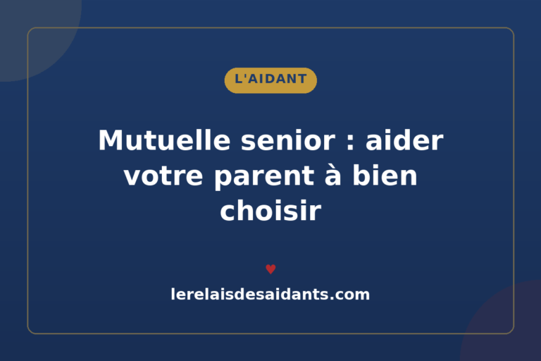 Mutuelle senior : aider votre parent âgé à bien la choisir (2026)